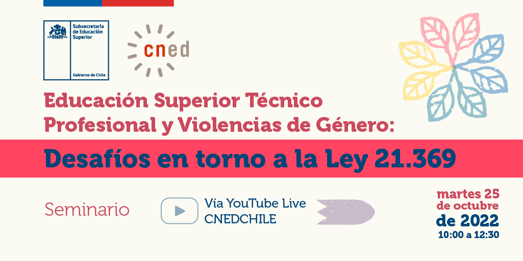 Abiertas las inscripciones seminario “Educación Superior Técnico Profesional y Violencias de Género...